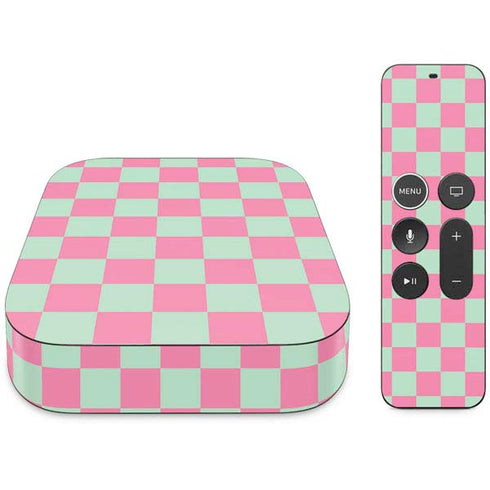 Watermelon Checkered Apple TV Skin